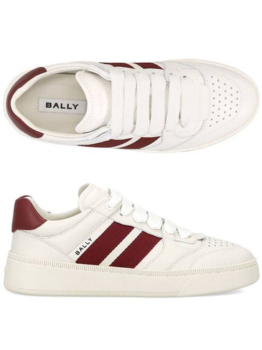 Raise Leather Low Top Sneakers White - BALLY - BALAAN 1