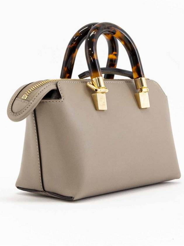 By The Way Small Leather Tote Bag Dark Beige - FENDI - BALAAN 4