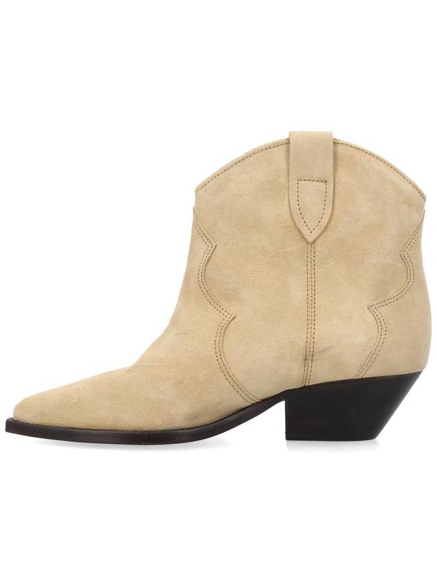 Dwina suede middle boots beige - ISABEL MARANT - BALAAN 4