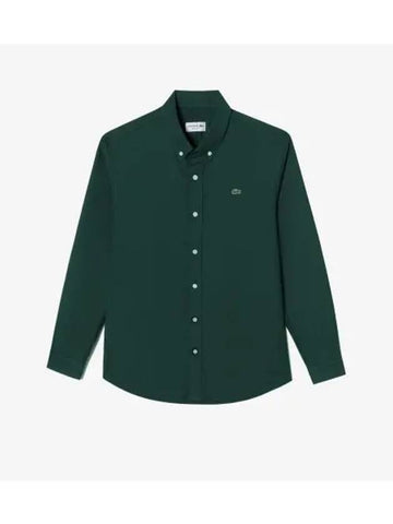 Men s Basic Oxford Shirt Deep Green - LACOSTE - BALAAN 1