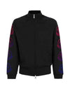 Side Gradient Logo Zip-up Jacket Black - MONCLER - BALAAN.