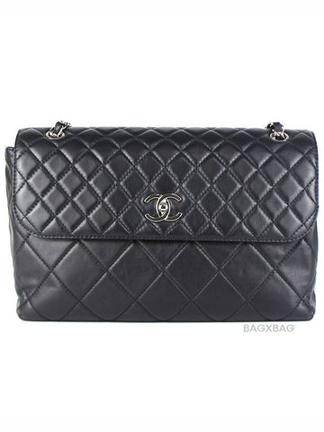 CH In Business Shoulder Bag Black Silver CH41BG193 - CHANEL - BALAAN 1