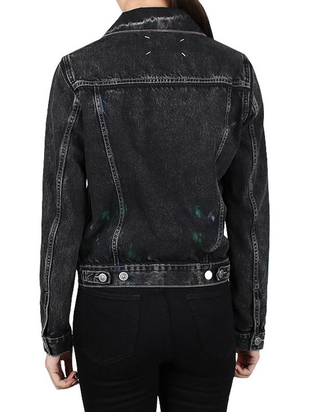 Paint Denim Jacket Black - MAISON MARGIELA - BALAAN 6