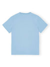 Basic Tigo Relax Jersey Short Sleeve T-Shirt Blue - GANNI - BALAAN 3