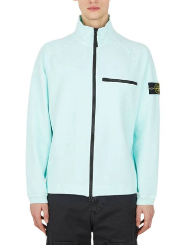 Compass Patch Track Jacket Light Blue - STONE ISLAND - BALAAN 1