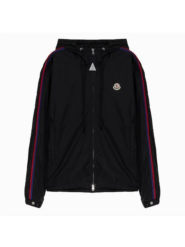 Men's Hattab Hooded Jacket Black - MONCLER - BALAAN 1