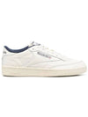 Club C85 Vintage Low Top Sneakers Navy Chalk - REEBOK - BALAAN 1