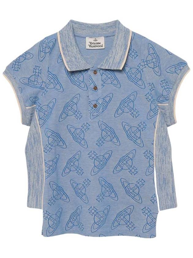 Side Stripped Polo Shirt Blue - VIVIENNE WESTWOOD - BALAAN 2