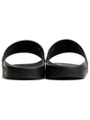 Logo Rubber Flat Slide Slippers Black - GIVENCHY - BALAAN 3