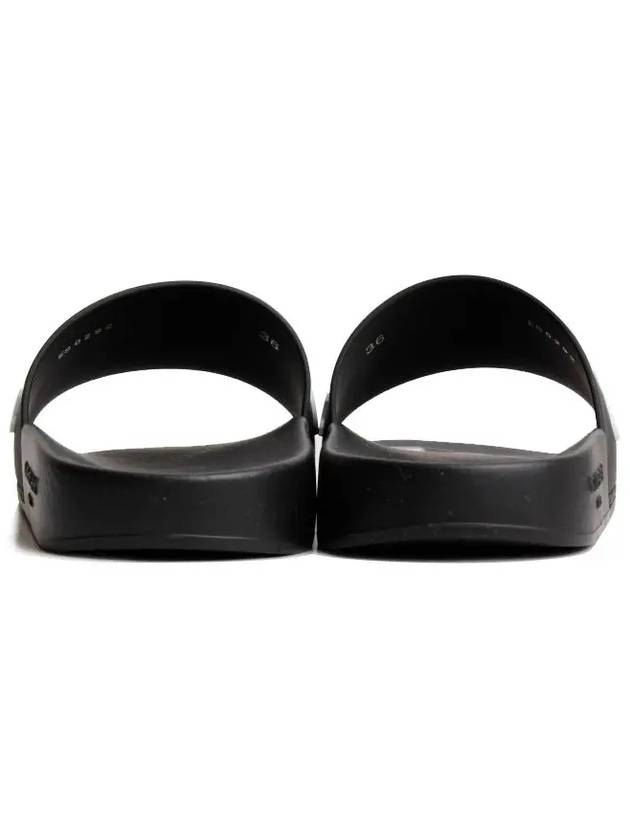 Logo Rubber Flat Slide Slippers Black - GIVENCHY - BALAAN 3