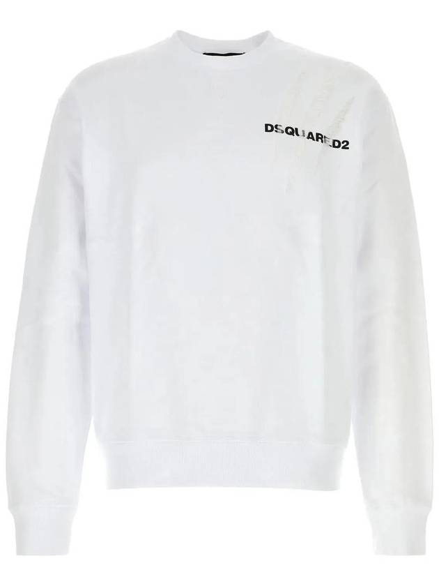 Logo Print Sweatshirt White - DSQUARED2 - BALAAN 2