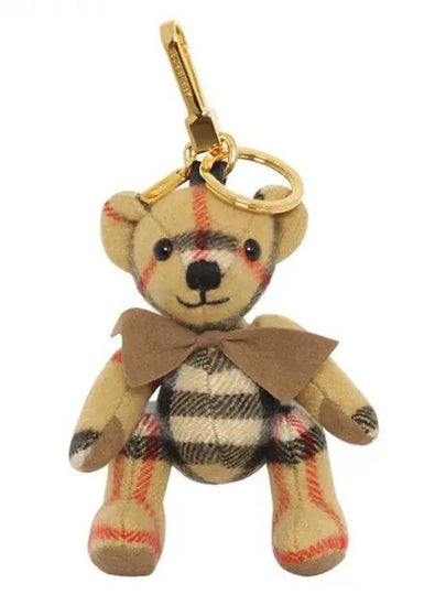 Vintage Check Cashmere Thomas Bear Key Holder Beige - BURBERRY - BALAAN 2