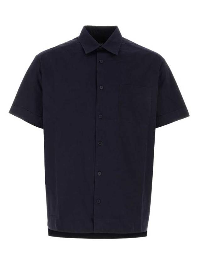 Poplin Ross Short Sleeve Shirt Navy - A.P.C. - BALAAN 1