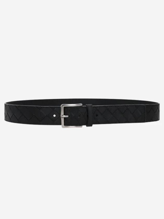 Intrecciato Belt Black - BOTTEGA VENETA - BALAAN 2