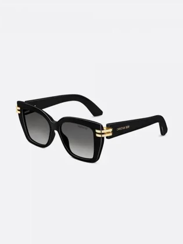 CDIRS1IXR 10A1 Shiny Black GRADIENT Smoke Sunglasses - DIOR - BALAAN 1