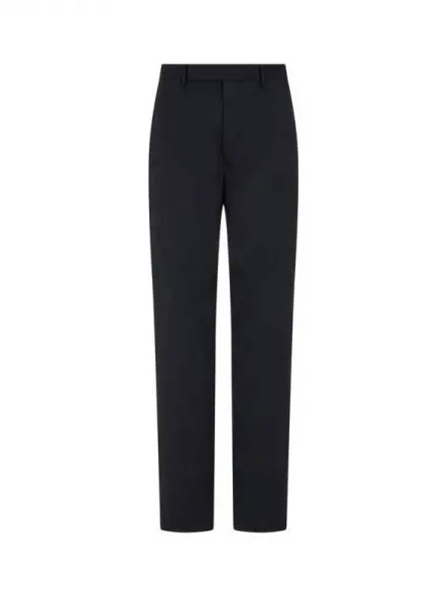 MEN slim fit wool blend pants black 271036 - RICK OWENS - BALAAN 1