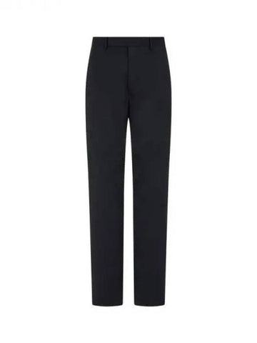 MEN slim fit wool blend pants black 271036 - RICK OWENS - BALAAN 1