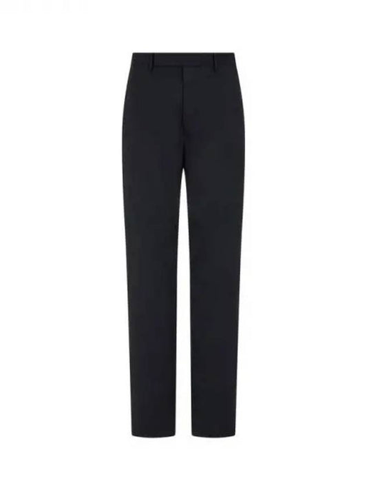 MEN slim fit wool blend pants black 271036 - RICK OWENS - BALAAN 1