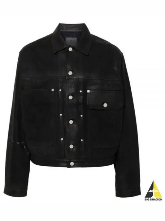 Logo Denim Jacket Black - GIVENCHY - BALAAN 2