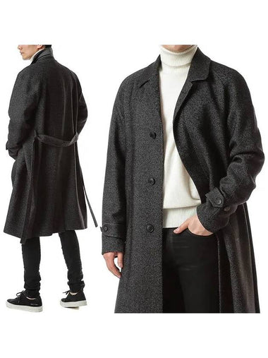 Evo Belted Twill Wool Coat FASANO R 250 M791 2517 - HEVO - BALAAN 1