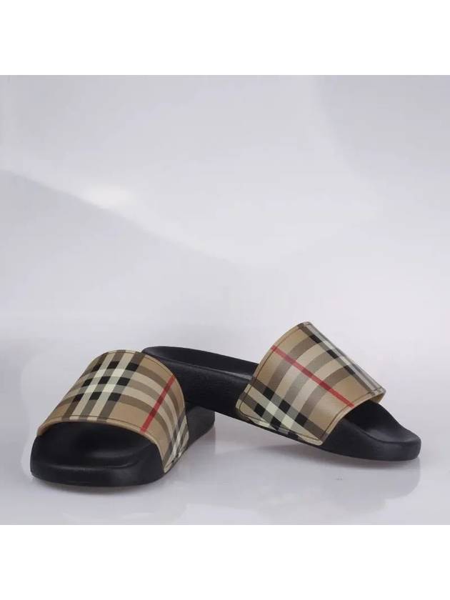 Vintage Check Slippers Beige - BURBERRY - BALAAN 4