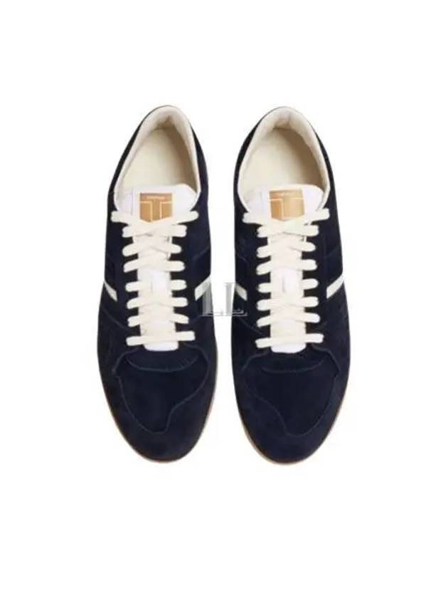 Suede Jackson LowTop Sneakers Navy - TOM FORD - BALAAN 2