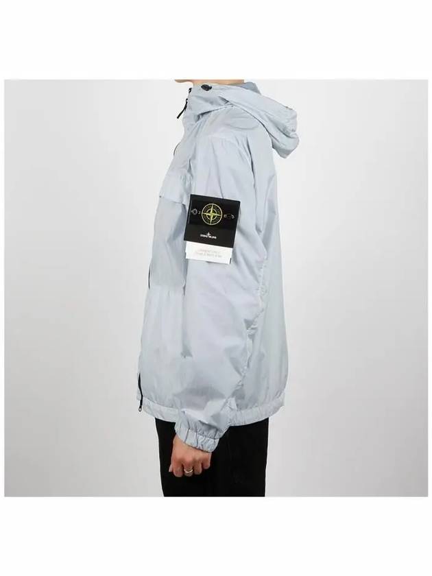 Crinkle Reps Hooded Jacket Sky Blue - STONE ISLAND - BALAAN 4