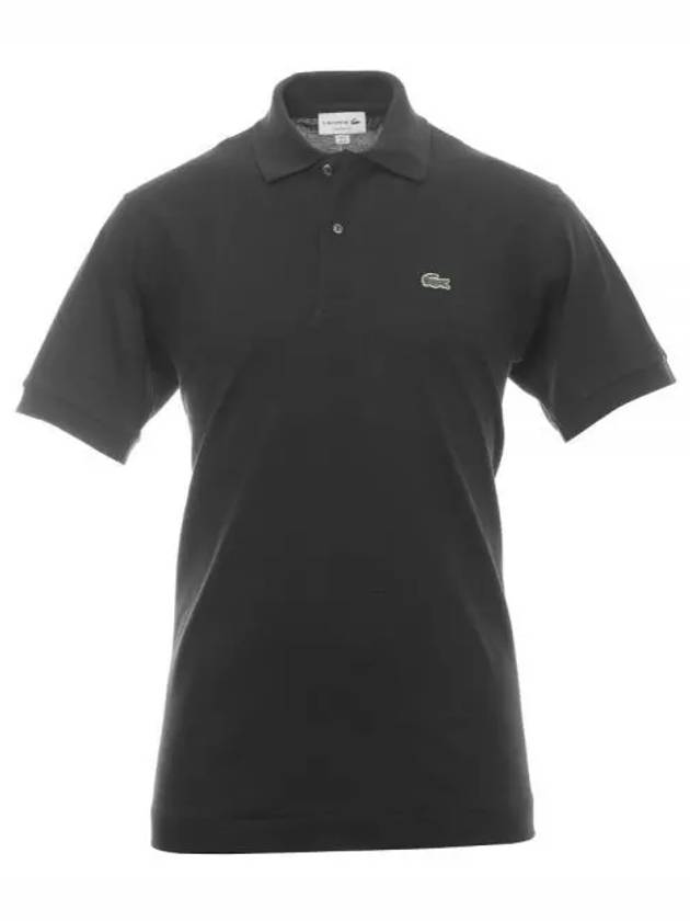 Men's Logo Classic Fit Cotton Short Sleeve Polo Shirt Black - LACOSTE - BALAAN 2