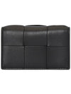 Intrecciato Flap Card Wallet Black - BOTTEGA VENETA - BALAAN 3