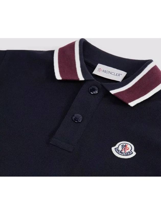 Kids Long Sleeve Polo Collar 8B0000689ALK 778 - MONCLER - BALAAN 5