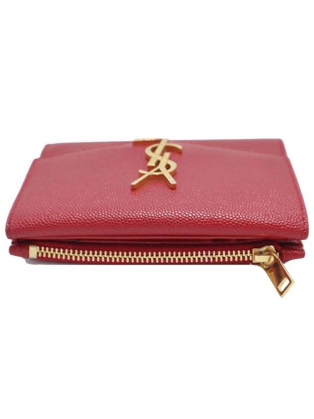 Women s Leather Bicycle Wallet Red Saint Laurent 582296 Grande Poudre Uptown Flap - SAINT LAURENT - BALAAN 4