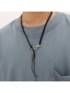 Men s leather necklace CLEF BEATLINE NEC - BASSCLEF - BALAAN 2