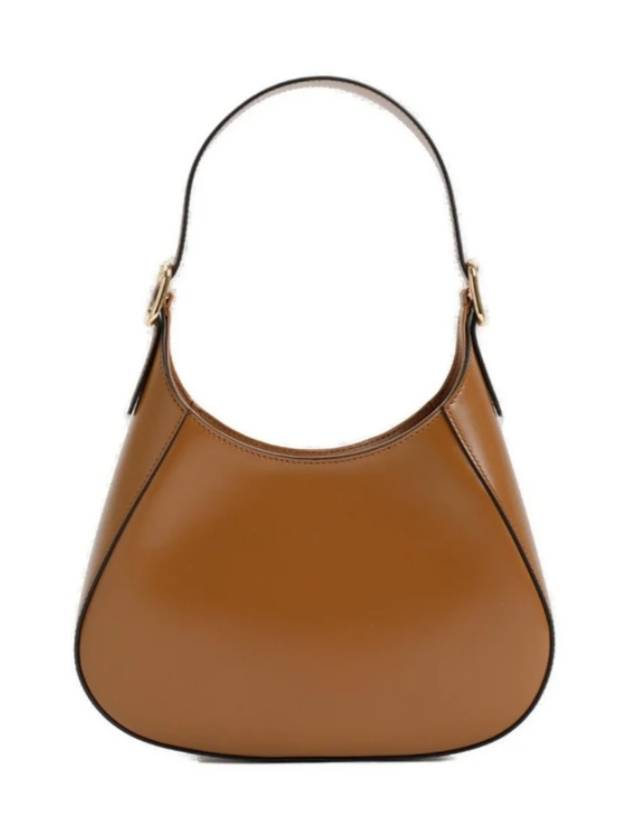 Medium Leather Shoulder Bag Brown - PRADA - BALAAN 3