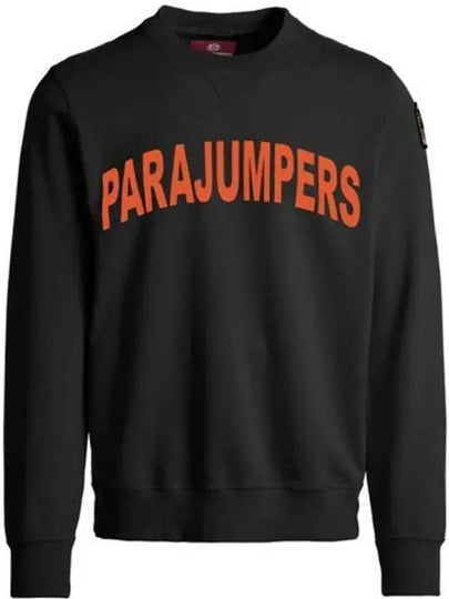 Men's Logo Lettering Sweatshirt Black - PARAJUMPERS - BALAAN 2