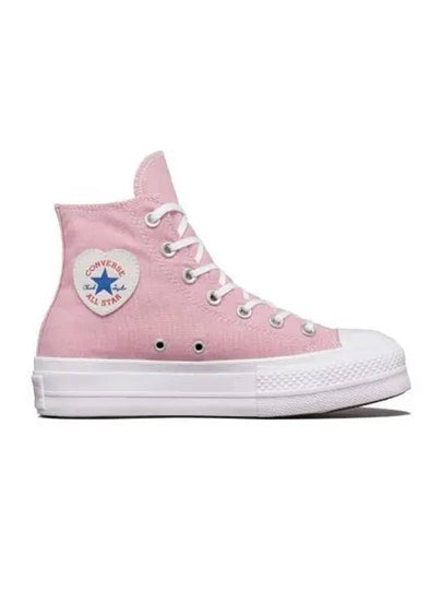 Chuck Taylor All Star Lift Platform Heart Patch Lotus Pink A10084C - CONVERSE - BALAAN 2