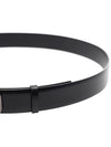 V Logo Leather Belt Black - VALENTINO - BALAAN 6