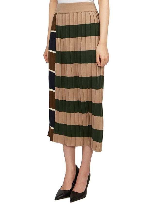 Gabriel Long Pleated Skirt Beige - MAX MARA - BALAAN 3