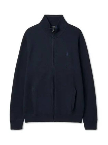 Full zip cotton sweater navy - POLO RALPH LAUREN - BALAAN 1