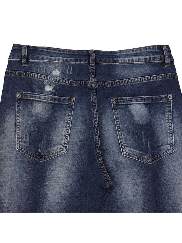 Men's thin slim fit casual distressed jeans AJN168 - IKALOOOK - BALAAN 8