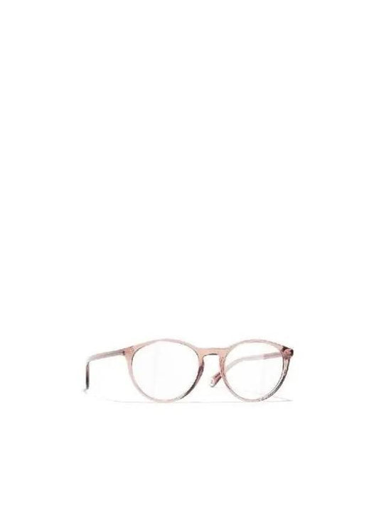 EYEWEAR Brown clear frame round glasses CH3413 1709 - CHANEL - BALAAN 2