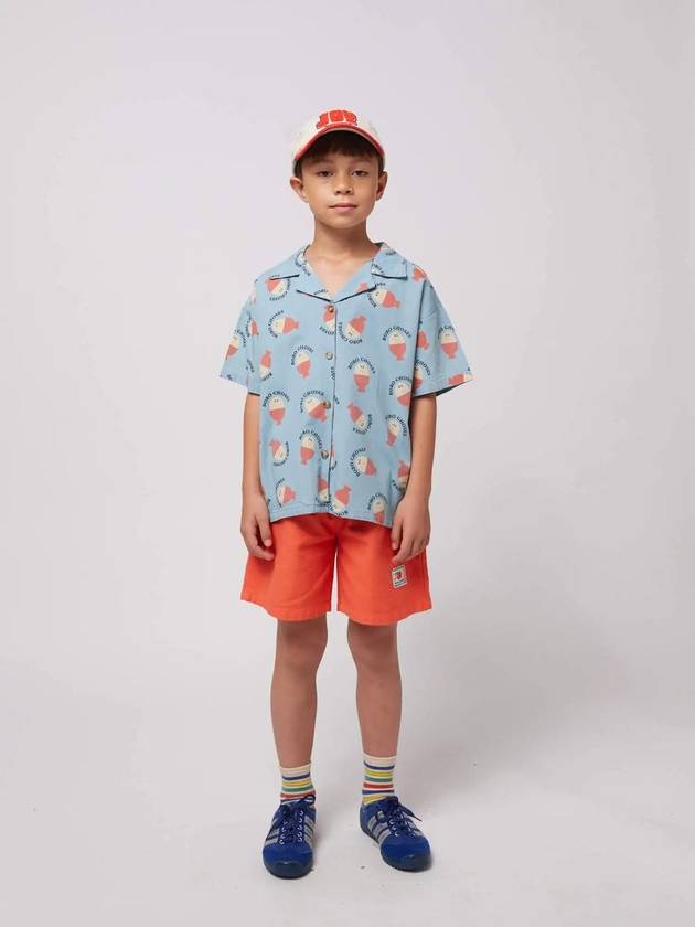 Children s Shirt Morning Egg all over light denim B125AC026 - BOBO CHOSES - BALAAN 4