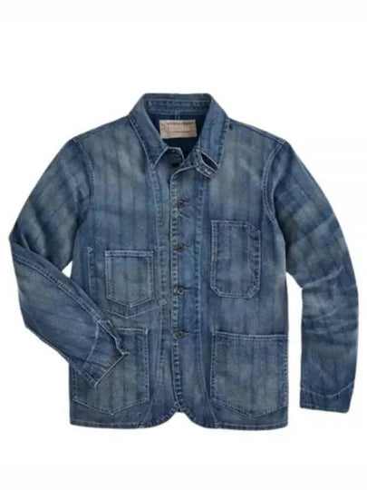 Pocket Shirt Denim Jacket Blue - POLO RALPH LAUREN - BALAAN 2