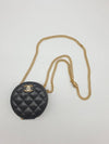 Quilted ball chain mini lambskin cross bag black - CHANEL - BALAAN 10