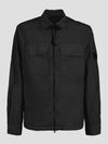 Chrome R Lens Wappen Overshirt Zip-Up Jacket Black - CP COMPANY - BALAAN 2