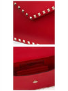 Rockstud Envelope Clutch Bag Red - VALENTINO - BALAAN 6