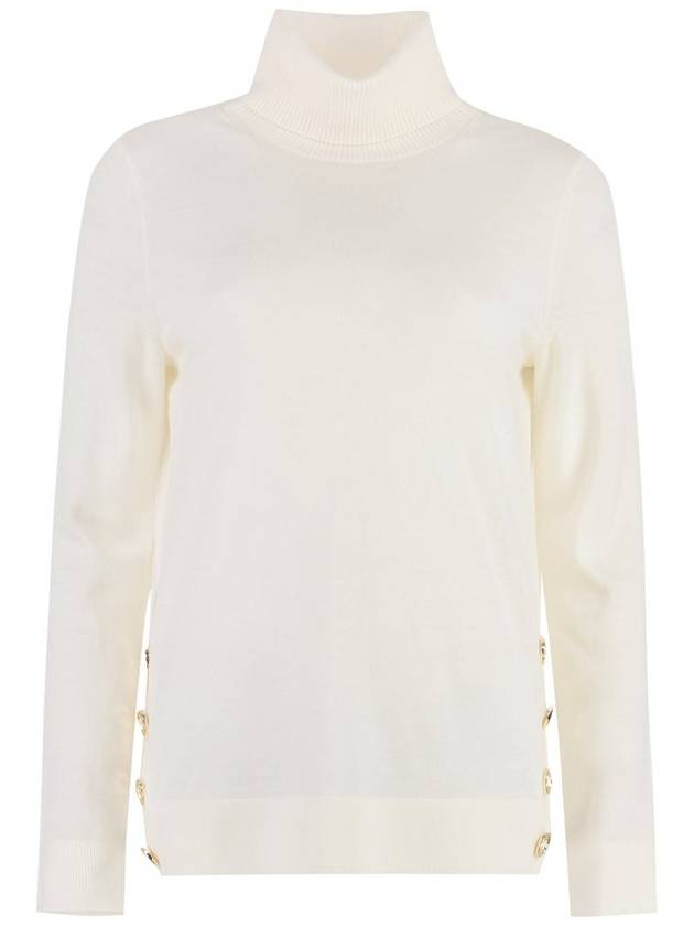 Turtleneck MF360NV4VR110 White - MICHAEL KORS - BALAAN 2