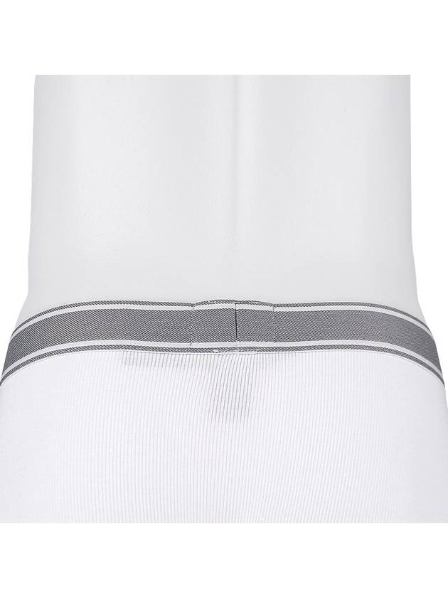 Logo Banding Ribbed Cotton Briefs White - EMPORIO ARMANI - BALAAN 8