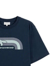 Men's Flash Fox Comfort Short Sleeve T-Shirt Navy - MAISON KITSUNE - BALAAN 5