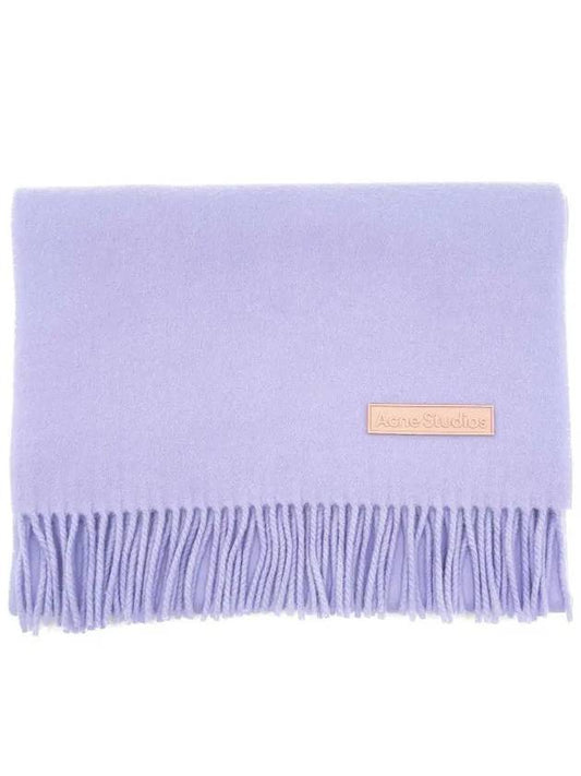 Wool Fringe Muffler Lilac Purple - ACNE STUDIOS - BALAAN 2