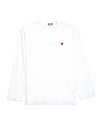 Men's Mini Red Wappen Long Sleeve T-Shirt P1 T308 2 White - COMME DES GARCONS - BALAAN 1